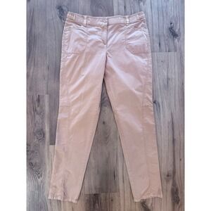 Chicos Tan Ripstop Utility Pants Straight Leg Size 1.5 Taupe